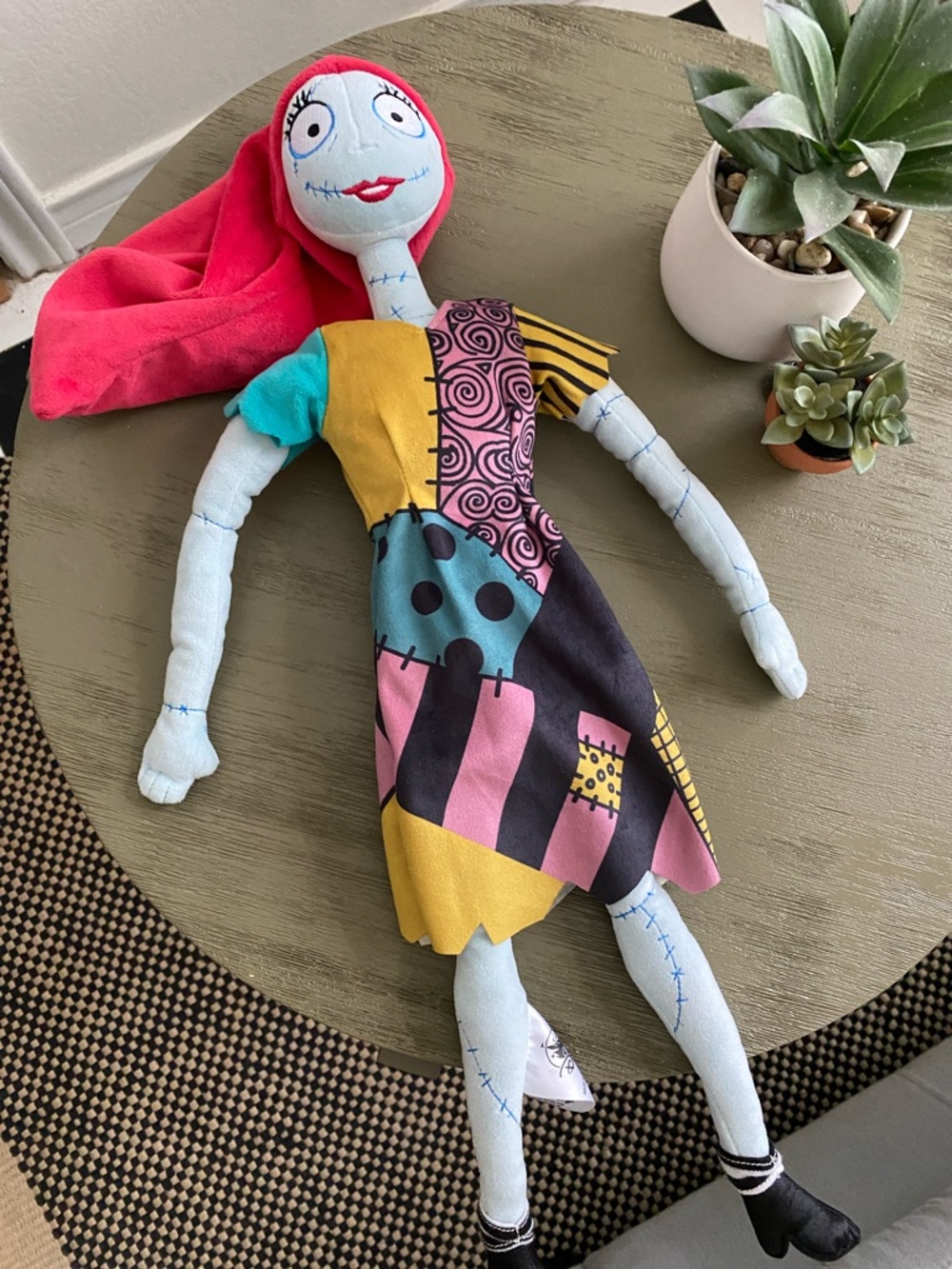 Sally Patchwork Doll Plush - Multicolor Dress, Red Hair “21 inches❤️